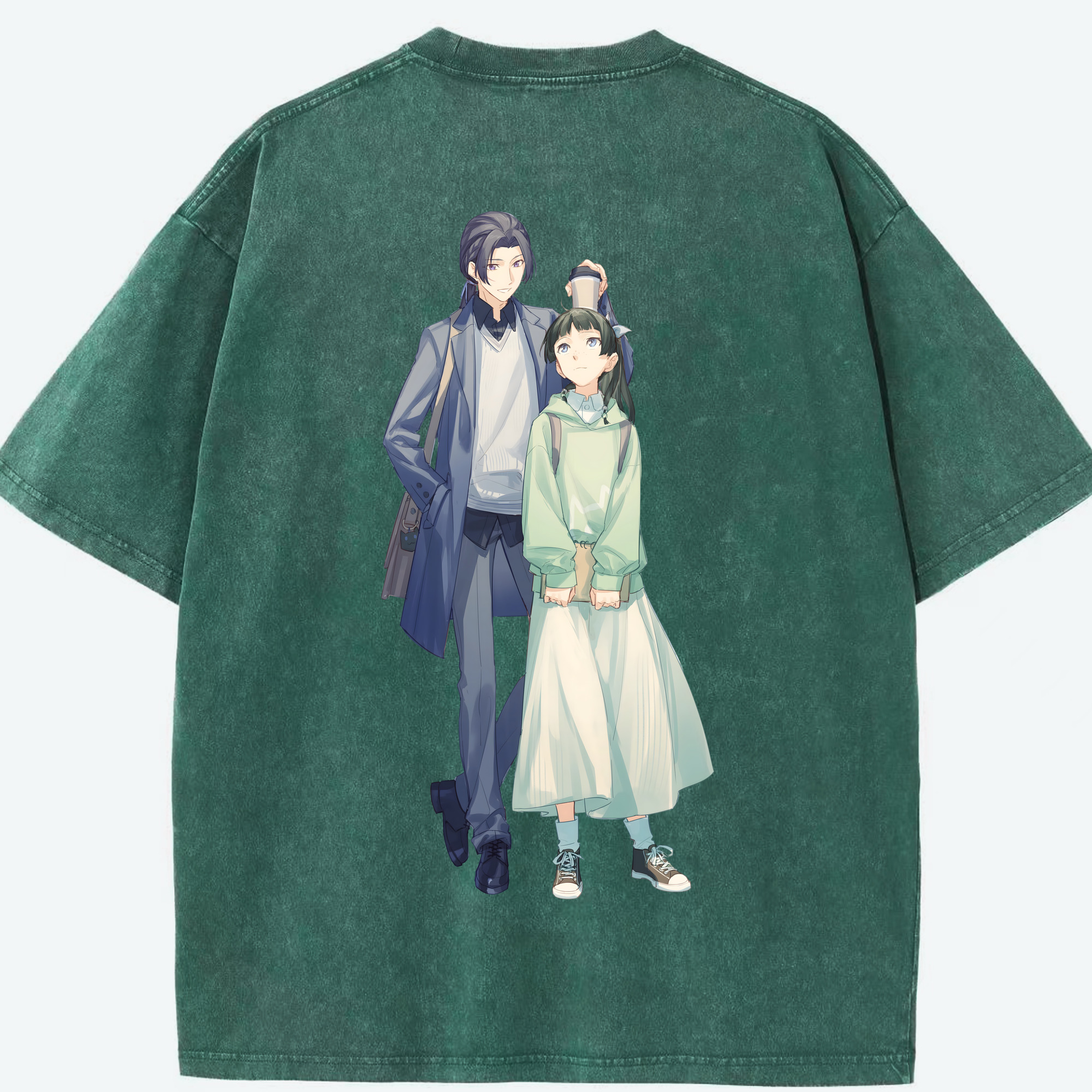 （画像用） 薬屋のひとりごと The Apothecary Diaries 綿100% ヴィンテージ風 半袖Tシャツ（背面プリント）